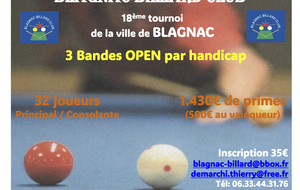 19 et 20 Octobre 19 ème Open de la Ville de Blagnac 31700 Ligue Occitanie